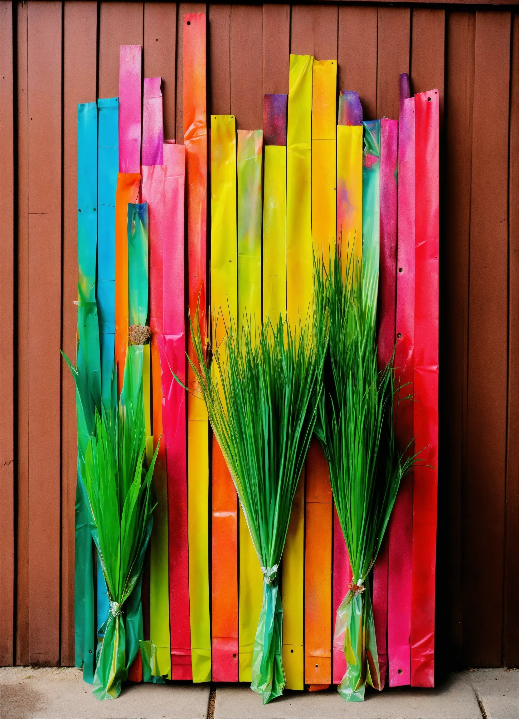 Summer seasonal bouquet with sustainable packaging